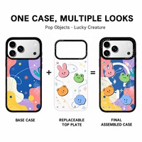 Funda Magnética 3 en 1 Desmontable Personalizada para iPhone 18 17 16 15 14, Carcasa Transparente de PC con Impresión Personalizada