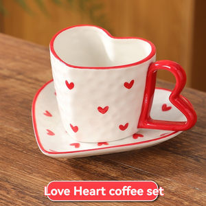 Ensemble tasse et soucoupe à café pour le thé de l'après-midi à la maison, tasse créative pour boire de l'eau - Product Image 3