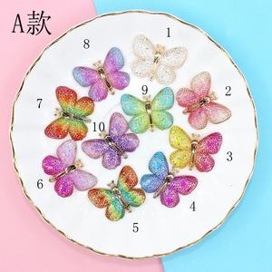 Nuevos Accesorios DIY con Estampado Dorado de Mariposa para Pendientes, Colgantes, Horquillas, Anillos para el Cabello, Fundas para Teléfonos Móviles y Broches - Product Image 4