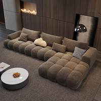 Canapé d'angle moderne minimaliste italien pour salon, cadre en bois, adapté aux hôtels et aux villas, ensemble de canapés en tissu confortable