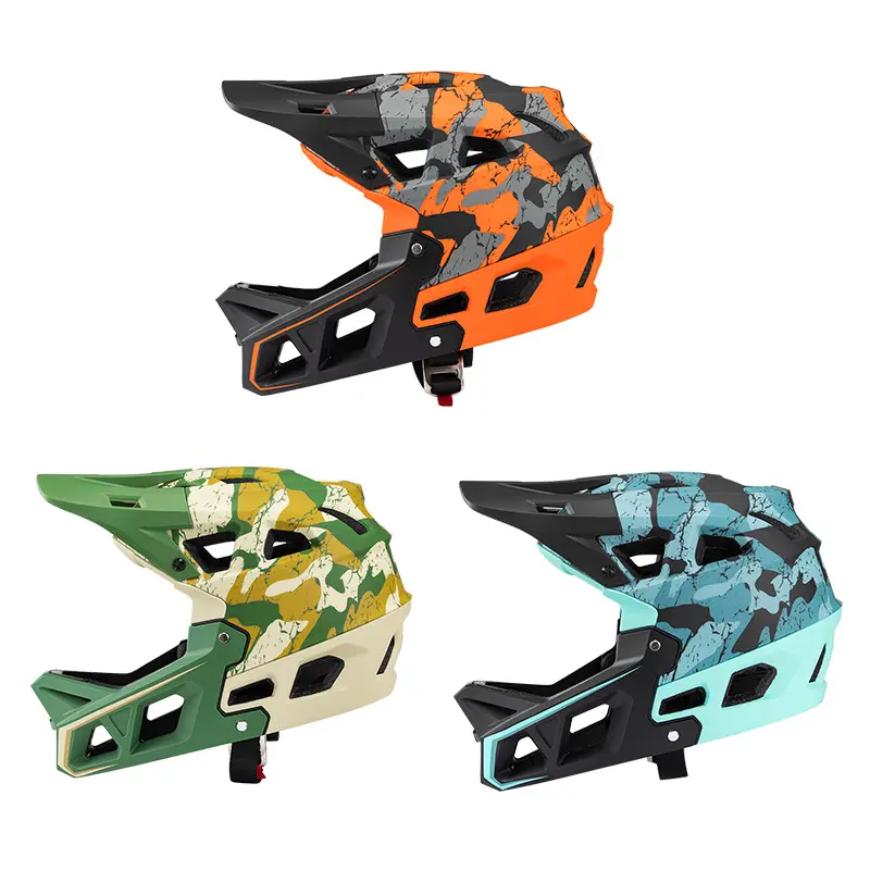 CPSC EN1078 인증 패션 내리막 헬멧 풀 페이스 자전거 헬멧 Casco Integrale MTB 자전거 헬멧