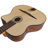 Custom Professional Grade China Made Aiersi Brand Handmade Jazz Gypsy Guitar Vintage Archtop Cutaway Acoustic String Instrument