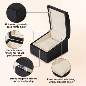 Vietnam Single Slot Travel <b>Watch</b> Storage Box <b>Watch</b> Holder Gift for Him Custom Engraved <b>Watch</b> Storage <b>Case</b> - Product Image 4