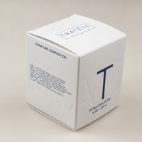 Boîte cosmétique personnalisée en papier coton avec estampage holographique pour emballage compte-gouttes d'huile faciale