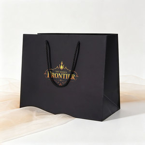 Borse di Carta di Lusso Personalizzate con Logo, Bianche, Nere, Marroni, Kraft, per Regalo, Artigianato, Shopping, Abbigliamento, con Manici - Product Image 2
