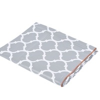 Nappe à motif géométrique rond en polyester tissé, style minimaliste, pour usage domestique, sans plis, design imprimé