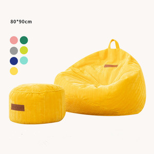 Puf personalizado <span class=keywords><strong>de</strong></span> pana suave, sofá, muebles <span class=keywords><strong>de</strong></span> sala <span class=keywords><strong>de</strong></span> estar, sillas <span class=keywords><strong>para</strong></span> el hogar, proveedor <span class=keywords><strong>de</strong></span> bolsas - Product Image 1