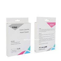 GOKA NOUVEAU ! Nettoyant pour tête de cassette audio, nettoyant pour cassette avec liquide de nettoyage 10 ml*2 pour lecteur de disque vinyle, design personnalisé