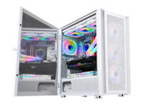 Low MOQ Factory Gaming Computer Case Extra ATX PC Case Computer Towers Transparent Side Panel Full Tower ATX PC Case