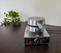 GRT-H1 Gaufrier belge rond commercial portable antiadhésif