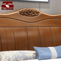 Lit double en bois massif sur mesure avec rangement, lit king-size, meubles de chambre à coucher
