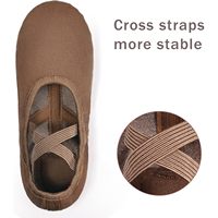 Chaussons de danse Dynadans en toile souple et extensible pour femmes, semelle fendue, pour adultes et filles