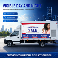Écran d'affichage LED mobile pour camion/remorque/voiture, panneau publicitaire HD P3 P4 P5, publicité sur véhicule, étanche