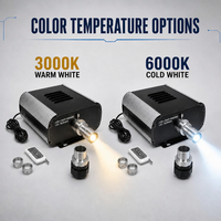 Projecteur LED à fibres optiques pour piscine, effet ciel étoilé scintillant, moteur d'éclairage à intensité variable, illuminateur à fibres optiques 150W pour l'éclairage des piscines