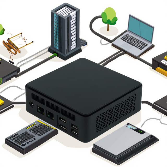 Wholesale Intel 12th Generation N97/N100/N150/N305 Mini PC Gaming N100 Smallest NUC Comput with DDR4 RAM New Product