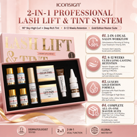Kit de rehaussement et de teinture de cils Iconsign, lamination des sourcils, esthéticienne professionnelle, permanente des cils