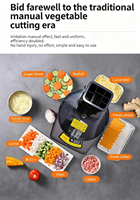 Trancheuse à légumes multifonctionnelle avec moteur 220V pour usage domestique, pour couper et hacher les carottes et les concombres