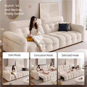 Đám Mây Kem 3 Chỗ Ngồi Có Thể Ngả Sofa Điện Hiện Đại Đa Chức Năng Sofa Giường Thông Minh Sofa Đồ Nội Thất Phòng Khách - Product Image 2