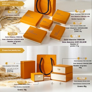 Becan Wholesale Stock Paper Cardboard Drawer Jewelry Packaging Box Luxury Jewelry <strong>Gift</strong> <strong>Boxes</strong> Necklace <strong>Earring</strong> Bracelet Ring Box - Product Image 4