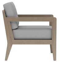 Ensemble de salle à manger et de conversation moderne en aluminium Home Sustain, 4 pièces, avec table basse confortable, finition marron, pour extérieur, 5 places
