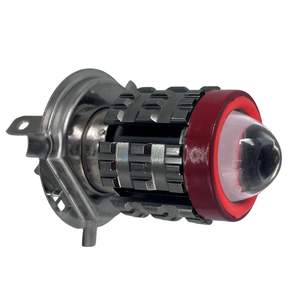 ไฟหน้ารถมอเตอร์ไซค์ LED H4 แบบ Angel Eyes พร้อม Devil Eyes สีขาวสิบสีเหลือง ไฟหน้ารถสามล้อไฟฟ้า - Product Image 2