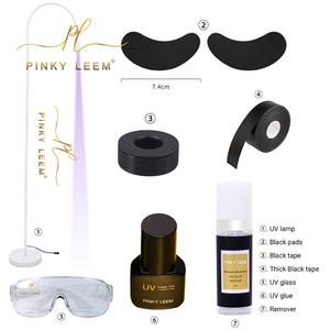 Lámpara UV para Pestañas Pinky Leem y Pegamento, Protector de Pantalla de Vidrio Templado UV, Pegamento para Extensiones de Pestañas UV, Adhesivo para Pestañas para Piel Sensible - Product Image 6