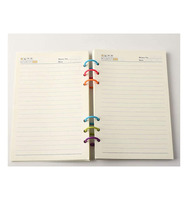 30mm Coloré Métal Livre Loose Leaf Binder Ring Charnière Snap Ring Porte-clés pour Liants Notes Cartes Clés Jouets