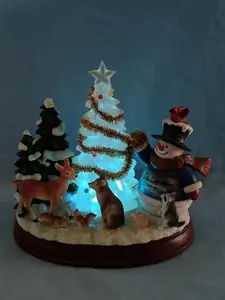 Fabrique directement personnalisé arbre de Noël bonhomme de neige maison ornements décoration cadeaux artisanat