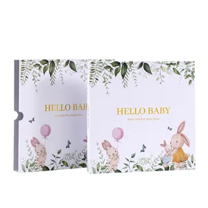 Libro del primo anno del bambino Milestone Keepsake Journal Gender Neutral Record book per il regalo speciale per la crescita del bambino appena nato