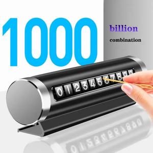 Accessoire de voiture portable en alliage d'aluminium, plaque de numéro de téléphone portable temporaire pour voiture, plaque de numéro de stationnement pour voiture - Product Image 4