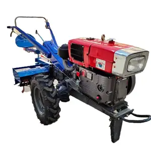 Two Wheels Assembled Walking Tractor 8HP Electric Start R180 Diesel Engine Walking Tractor