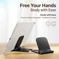 Penyangga Ponsel Lipat dengan LOGO Custom, Holder Ponsel Portabel, Universal untuk Ponsel, Dudukan Meja untuk Mini iPad dan Smartphone