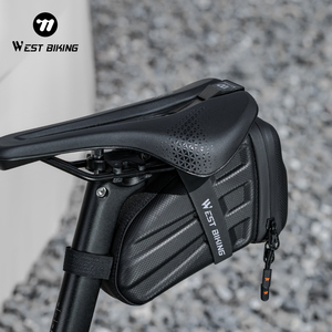 1.8L จักรยานตะวันตกแบบพกพาลายคาร์บอนกระเป๋าท้ายจักรยานกันน้ำสะท้อนแสงกระเป๋าอานม้าพร้อมที่แขวนไฟท้าย - Product Image 5
