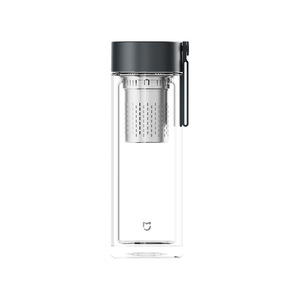 Gobelet en verre à double paroi 400 ml avec infuseur à thé et bouchon à vis pour les voyages - Product Image 1