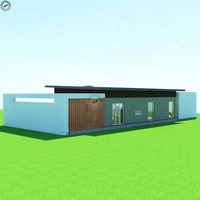 Maison préconditionnée de 3 chambres à coucher, Structure en acier lourd, Design de résidence moderne avec Garage au royaume-uni, 135sqm
