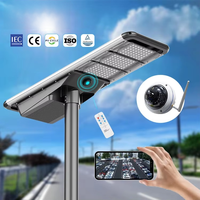Lampadaires solaires LED intégrés IP65 100 Watts avec caméra CCTV pour routes
