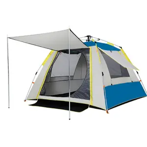Ultra-leve deserto ao ar livre impermeável 3-4 homem tenda automática proteção solar camping tendas
