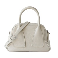 Hochwertige Luxuriöse Moderne Vintage Echtleder Wasserdichte Handtasche Bowling-Kissen Schulter-Umhängetasche Modische Reißverschluss-Clutch