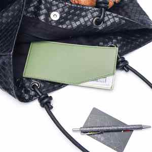 Personalized Slim Fashion PU Leather Portable Travel Budget Organizer Coin Card Holder Reusable Money <b>Clip</b> Women Men Bill - Product Image 2