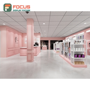 Luxury Hair Extension Display Cabinet Glass Door Lockable Drawer Multi Tier Shelf Display Cabinet Unit - Product Image 4