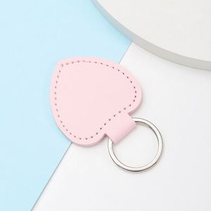 Custom Promotional Both Sides Printable Other Key <b>Chains</b> <b>Cheap</b> Pu Leather Sublimation Keychain Rectangle Manufacturer Key Tags - Product Image 2