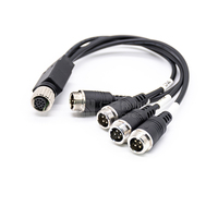 Kabel Konektor Can Bus M12 Y 12 Pin Kabel Harness
