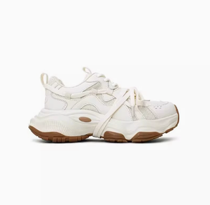 <span class=keywords><strong>Sneakers</strong></span> Classiche da <span class=keywords><strong>Donna</strong></span> con Suola Rialzata <span class=keywords><strong>Beige</strong></span> e Marrone, Scarpe da Ginnastica alla Moda per Corsa e Passeggio - Product Image 1
