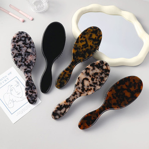 Professional Boar Bristle Hair <b>Brush</b> with Cellulose Acetate Body for <b>Smooth</b> Blow Dry Styling and Gentle Daily Hair Care - Product Image 3