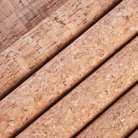 Tissu en liège naturel KEMERLIN, grain de bois, cuir PU pour meubles, canapés, bagages - Imperméable et résistant à l'abrasion YHG008