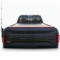 Couverture de benne électrique avec éclairage LED, compatible avec rail à rainures en T, barres transversales rétractables en aluminium pour benne de camion (RTT)