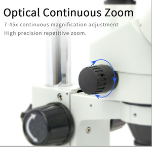 휴대폰 수리 및 납땜용 쌍안경 스테레오 현미경 스테레오 줌 현미경 0.7-4.5X (대형 작업대 포함) - Product Image 5