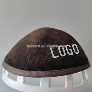 ชุดเดรสกำมะหยี่สำหรับชายและหญิงพิมพ์โลโก้ตามสั่งสไตล์ยิว <span class=keywords><strong>yamaka</strong></span> kippa mitzvah ผ้าใบ judica kippot ฉากท่องเที่ยวกลางแจ้ง - Product Image 2