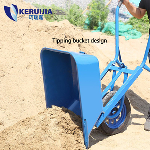 Kruiwagen Handkar Trolley Tuin Gereedschapskar Wagen Tuin Grondbehandeling Buitenwiel Kruiwagen - Product Image 6
