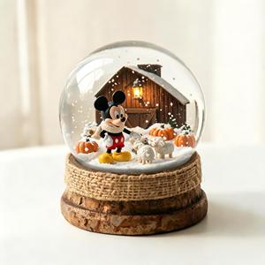 Boule <span class=keywords><strong>de</strong></span> neige lumineuse <span class=keywords><strong>de</strong></span> marque Snow Globe, motif souris <span class=keywords><strong>de</strong></span> dessin animé, en verre et résine, idéale pour la décoration <span class=keywords><strong>de</strong></span> table <span class=keywords><strong>de</strong></span> Noël et la maison, cadeau. - Product Image 4